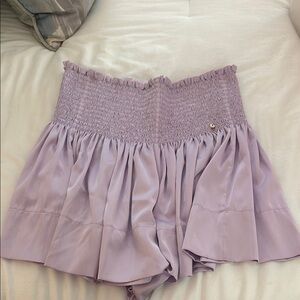 Lavender Smocked Women's Shorts